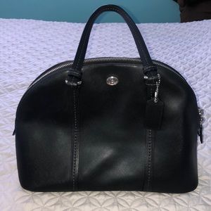 Cute leather Coach purse with long strap, Like new